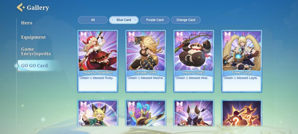 Hero MCGG Jadi Immortal dengan Tambahan HP dari Go Go Card, Ini Pilihannya! Hero MCGG Jadi Immortal dengan Tambahan HP dari Go Go Card, Ini Pilihannya!