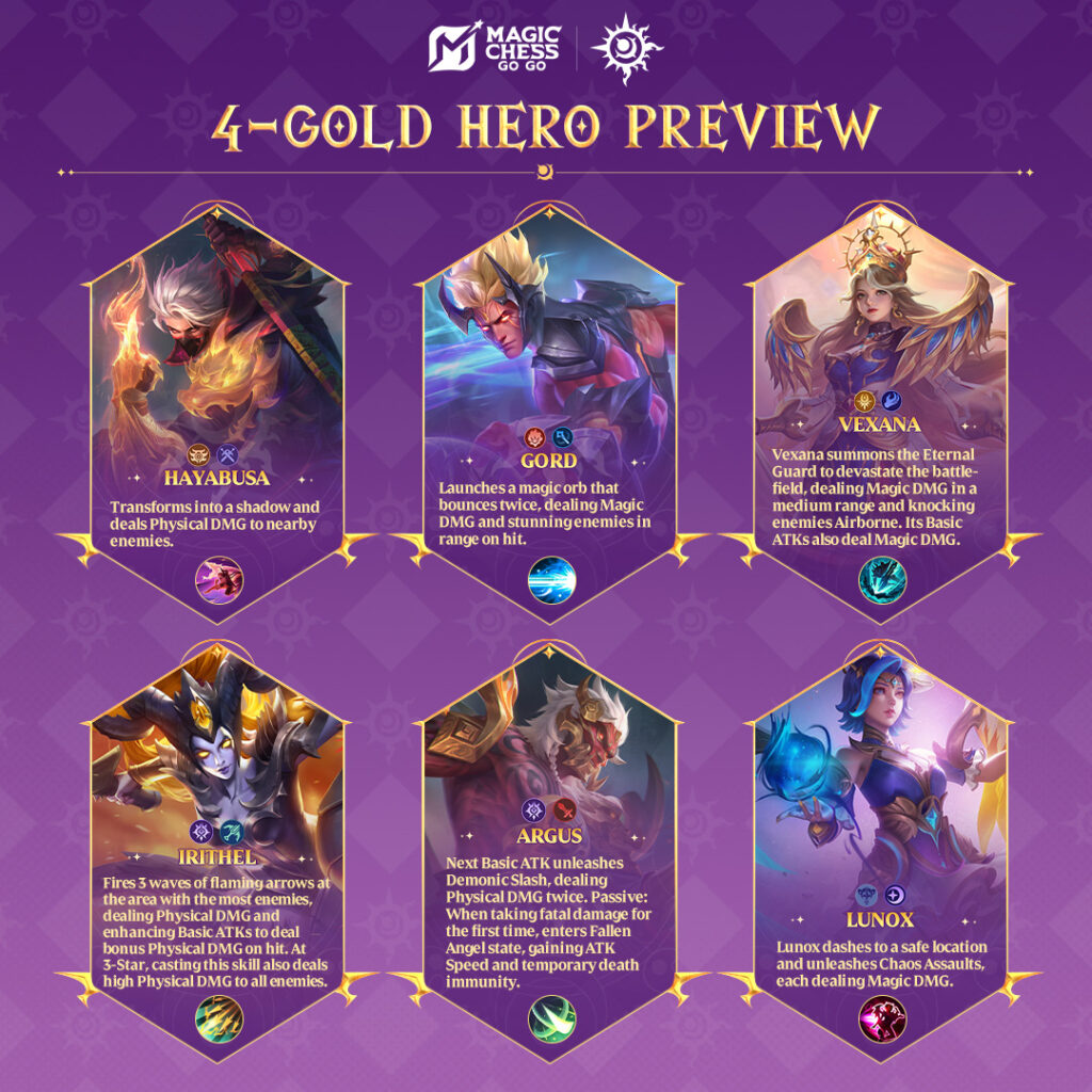 Daftar Hero 4 Gold MCGG, Andalan Jadi Core untuk Tim!
