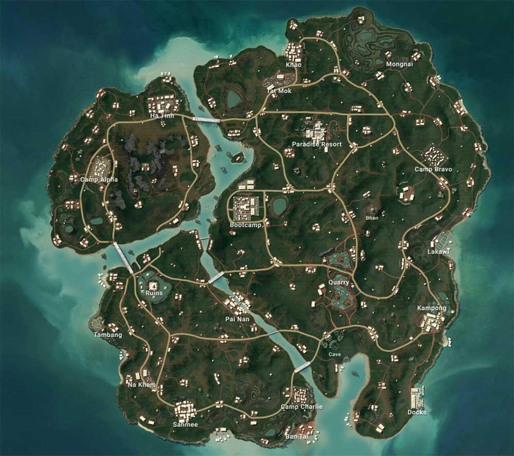 7 Tempat Landing Map Sanhok PUBG Mobile Paling Aman untuk Pemula