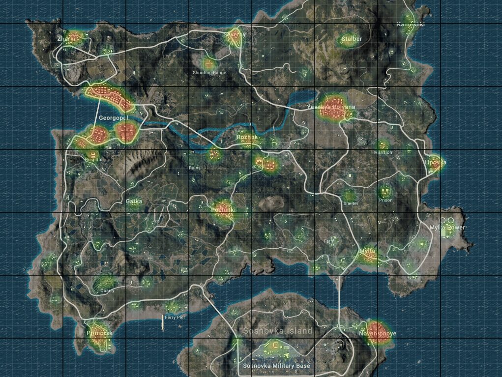 8 Tempat Landing Map Erangel PUBG Mobile yang Cocok untuk Looting