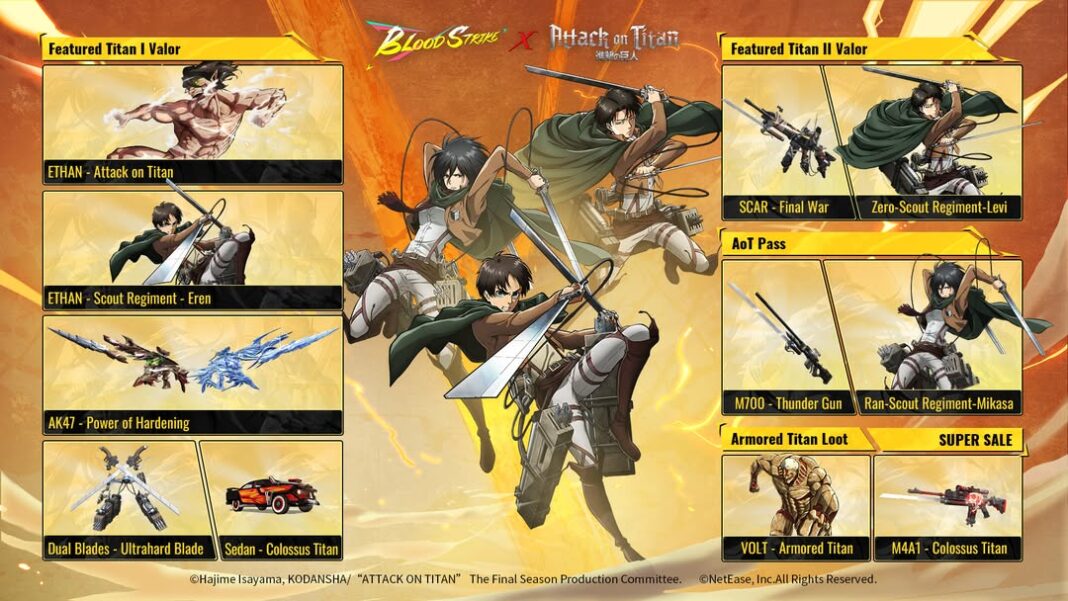 Baru! Cek Rincian Blood Strike X Attack on Titan, Kolaborasi Epik Berkualitas Mengejutkan