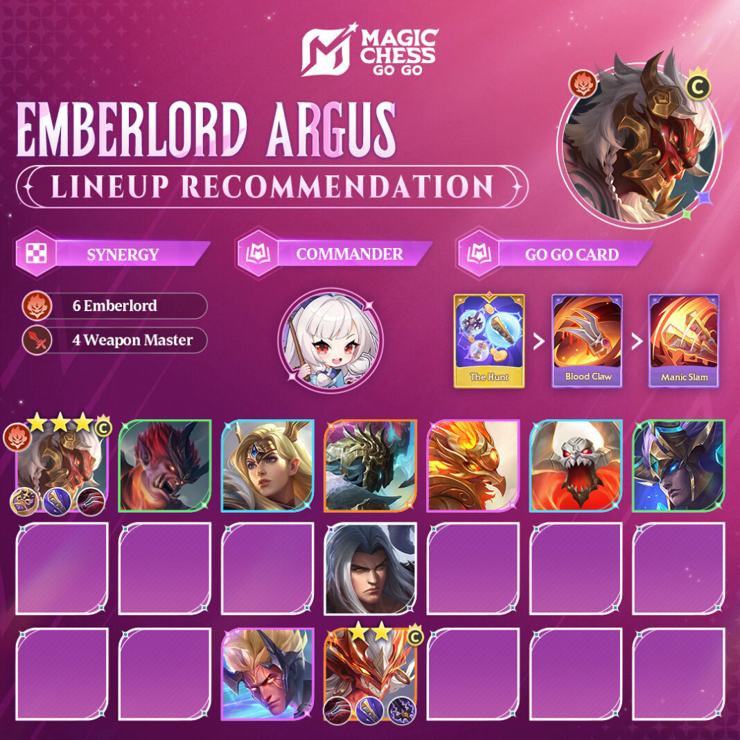 Siapkan Combo Emberlord dan Weapon Master Magic Chess, Begini Line Up Terbaiknya!