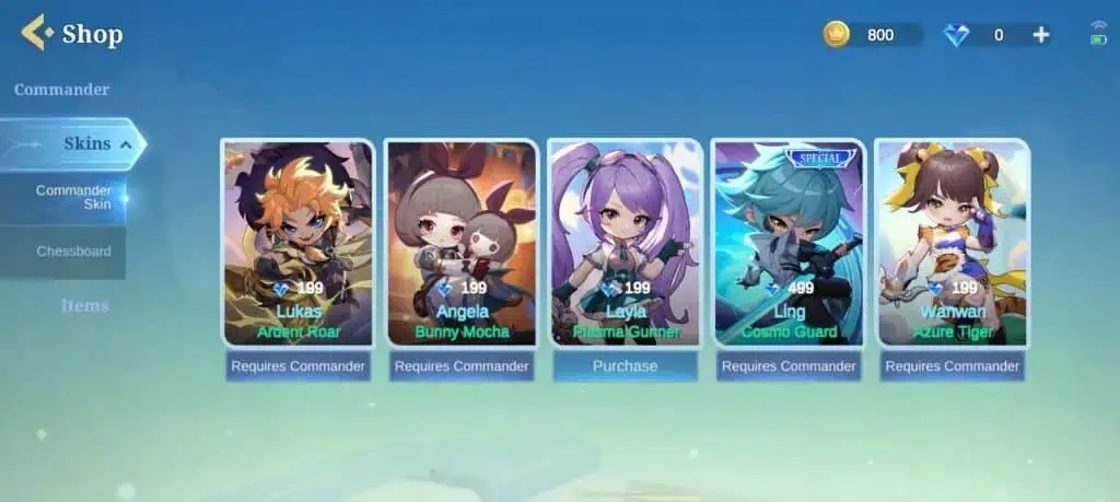 Deretan Skin Anyar Para Commander Magic Chess Go Go, Sudah Punya?