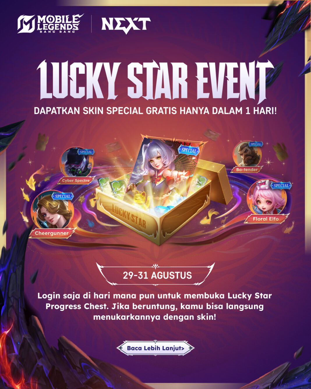 Top Up Mobile Legends Murah, Ini Daftar Skin Paling Worth It dengan Harga Terjangkau Buatmu!