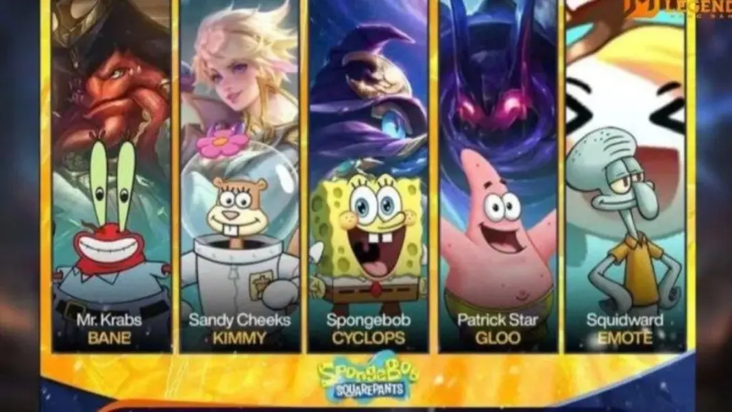 43 Spill Bocoran MLBB X Spongebob Paling Update, Catat Tanggalnya