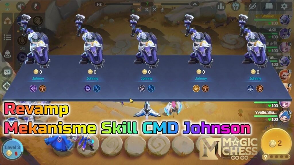 4 Taktik Permainan Bersama Commander Johnson Magic Chess Go Go