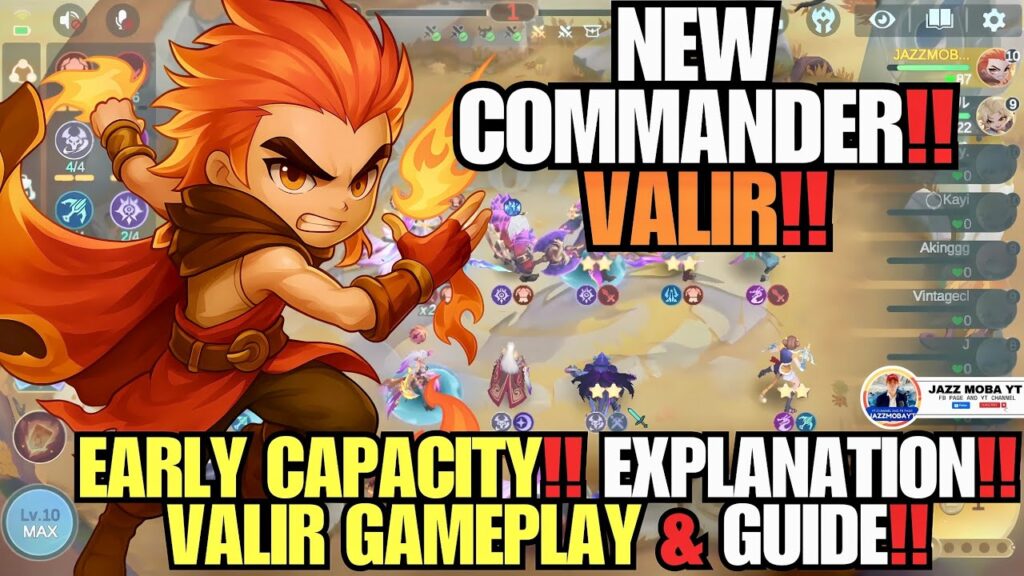 Commander Valir MCGG: Sejarah, Skill, Combo Sinergi dan Tips Bermain Commander Valir MCGG: Sejarah, Skill, Combo Sinergi dan Tips Bermain