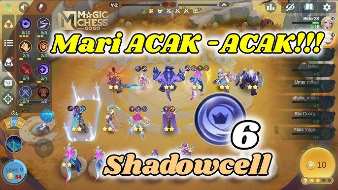 Daftar 5 Combo Sinergi Shadowcell MCGG, Kalahkan Musuh