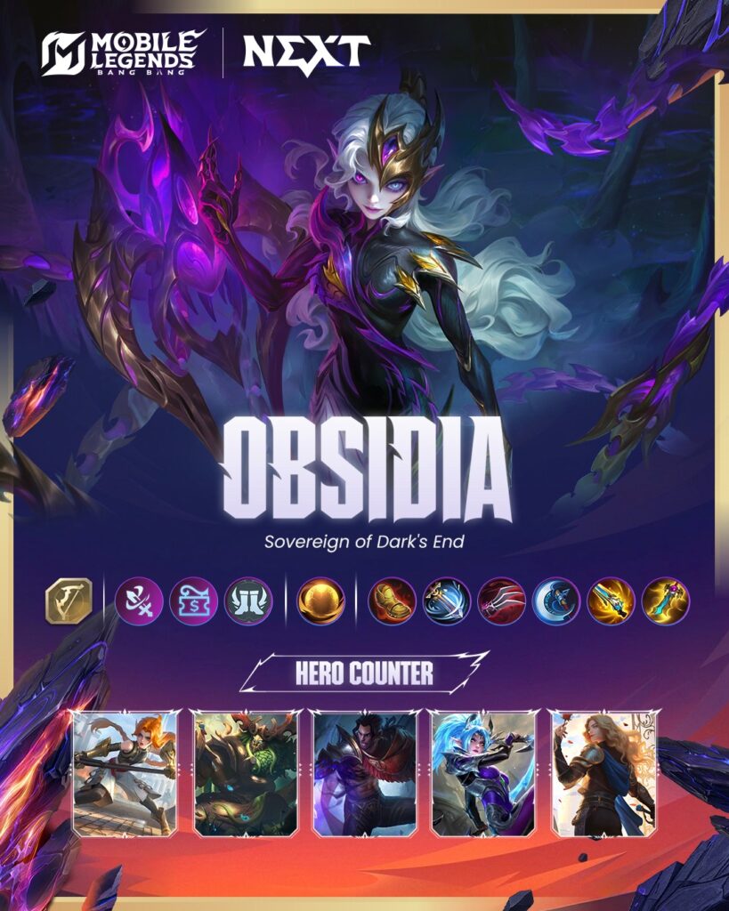 Panduan Hero Baru MLBB: Obsidia, Lengkap dengan Rekomendasi Equipment