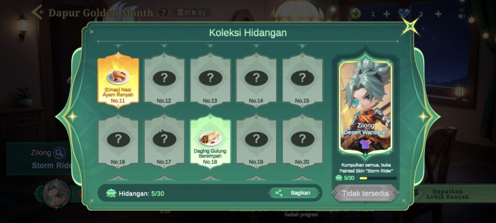 Klaim Skin Zilong Special Gratis, Catat Menu Dessert Event Dapur Golden Month MCGG Klaim Skin Zilong Special Gratis, Catat Menu Dessert Event Dapur Golden Month MCGG